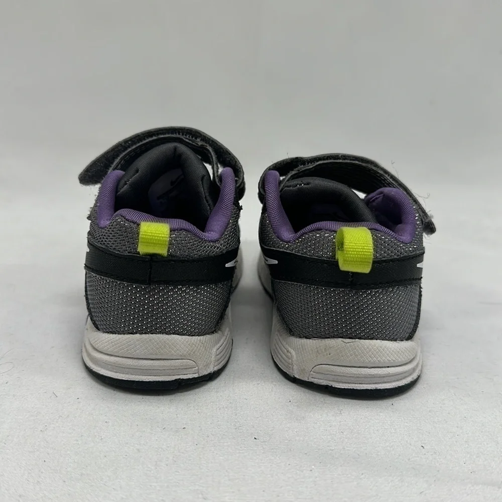 Nike Toddler Kids Black Purple Shoes Size 4 1/2